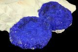 Brilliant Blue Azurite Sun Cluster On Rock - Australia #77627-1